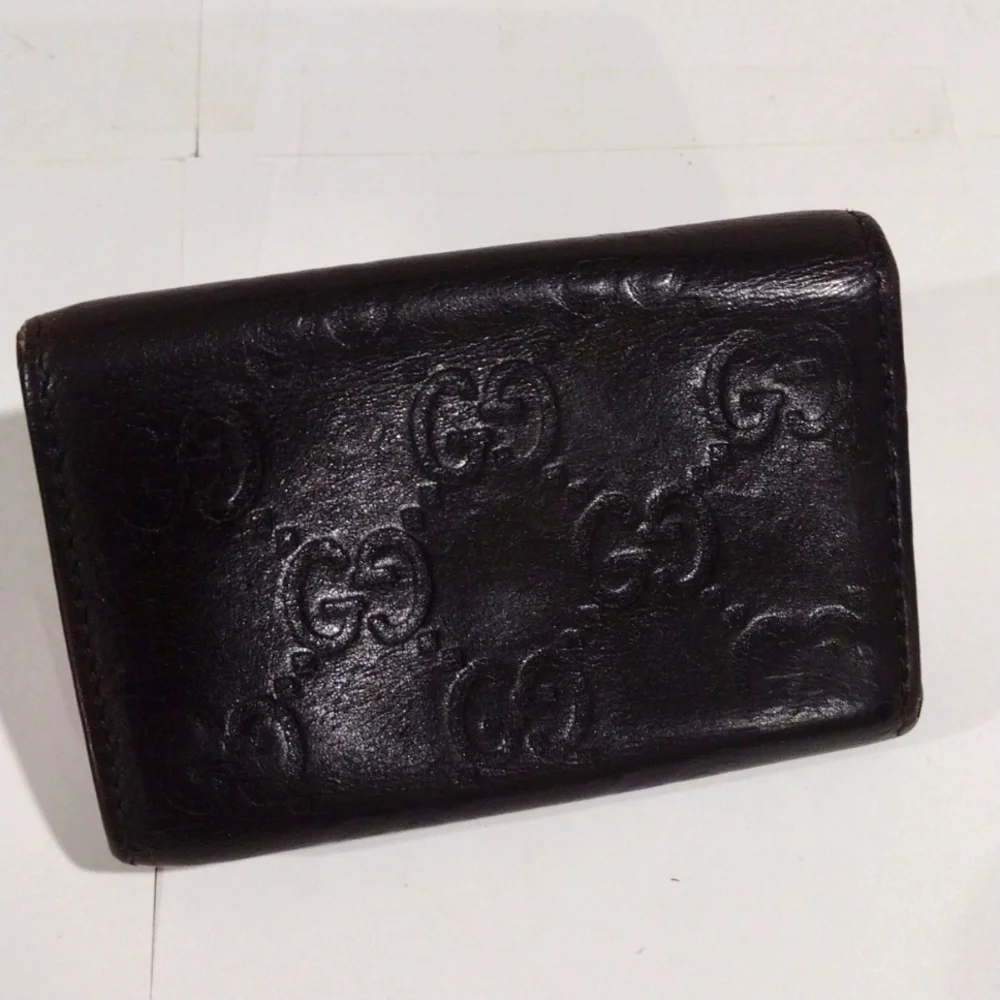 Gucci Women's Guccissima Leather Brown & Gold 6 Keys Case Holder - Accessory - Picture 5 of 13